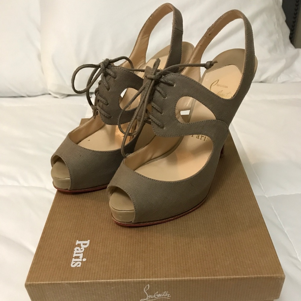 Christian Louboutin Circonvolu 120 cotton canvas